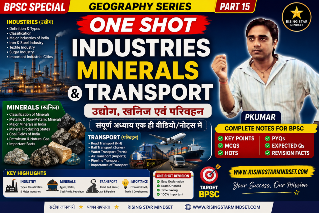 Industries Minerals and Transport