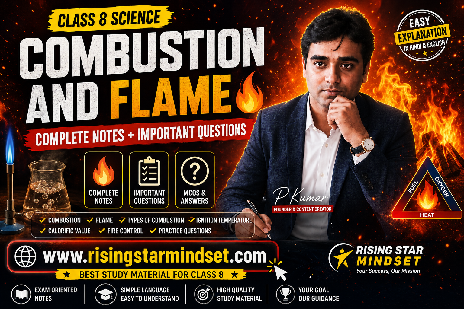Combustion and Flame Class 8