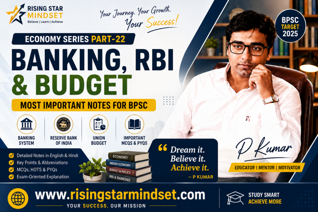 Banking RBI Budget Most Important Notes For BPSC Exam