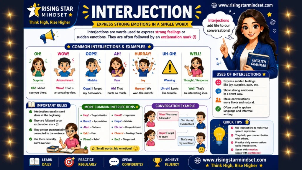  Parts of Speech in English