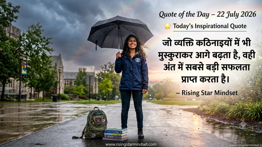 Quote of the Day –22 July 2026
