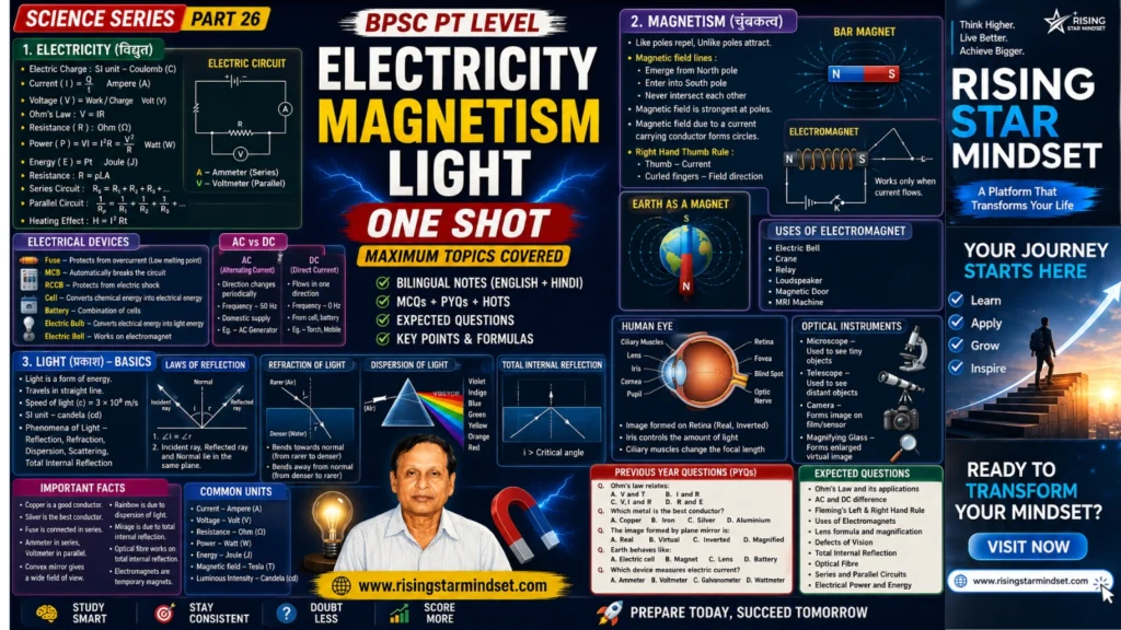 Electricity Magnetism Light
