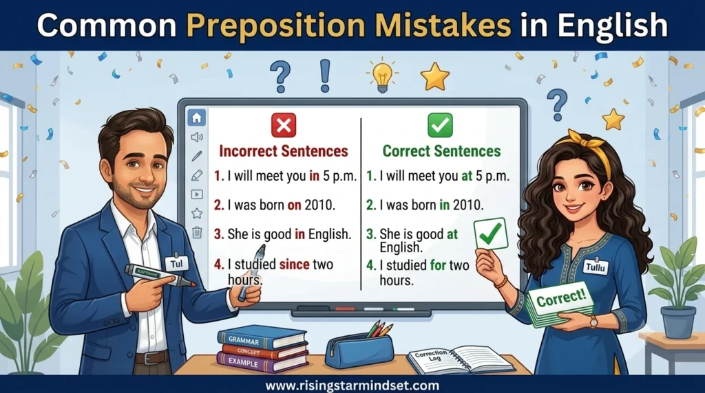Prepositions in English