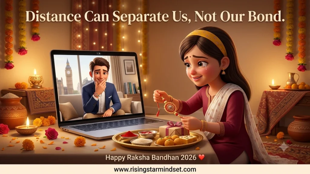 Long distance brother sister Raksha Bandhan 2026