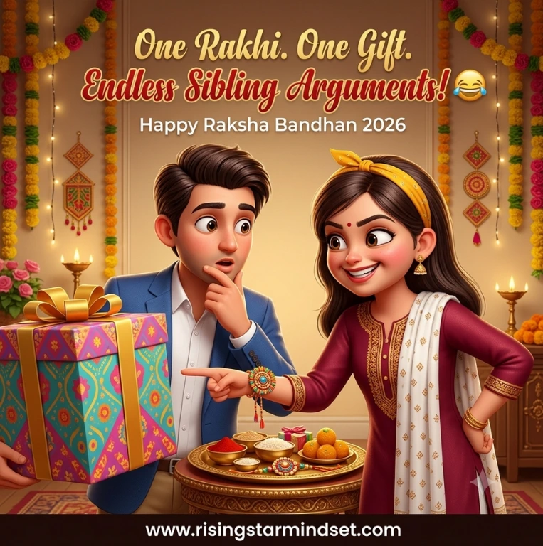 Funny Raksha Bandhan messages 2026