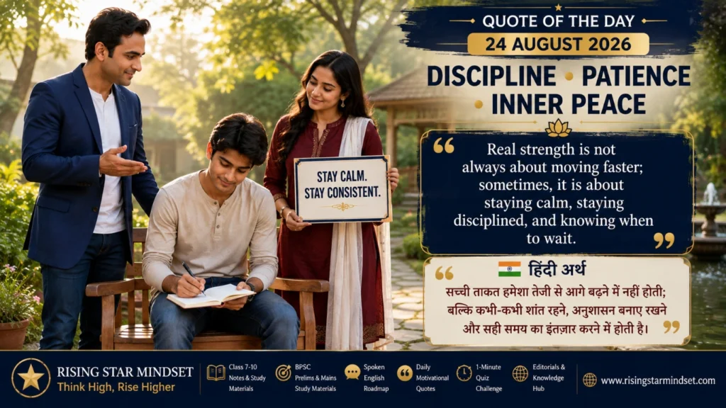 Discipline, Patience & Inner Peace
