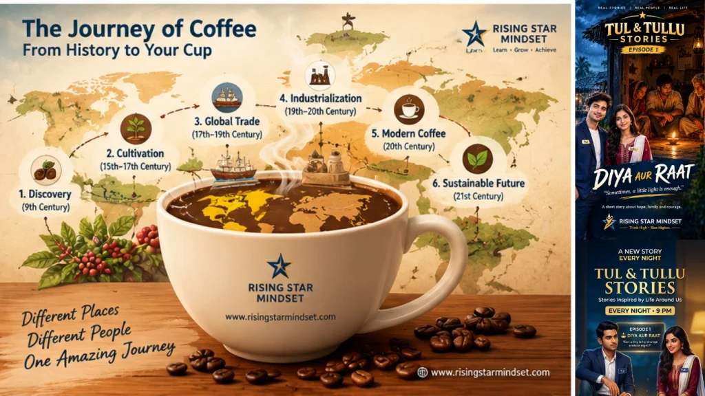 The journey of coffee from history to your cup ( www.risingstarmindset.com )