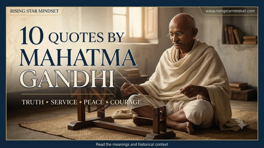 10 Famous Gandhi Quotes and Their Meaning