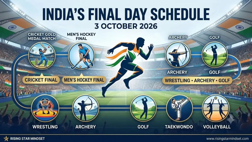 India’s Final Day Schedule,